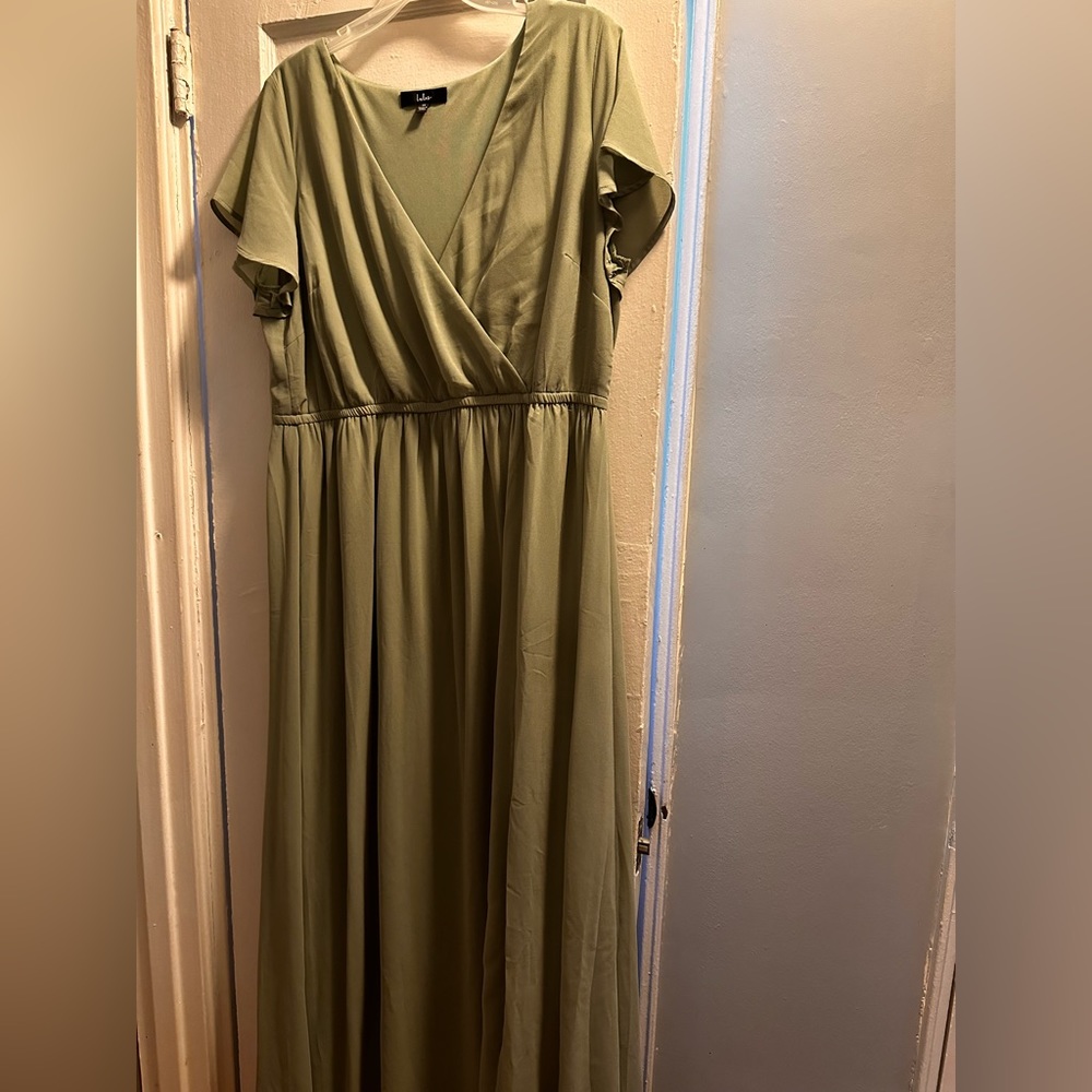 Lulus plus size 1X formal dress green